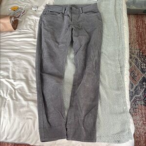 Brooks Brothers Slim Fit Gray Corduroy Trousers
